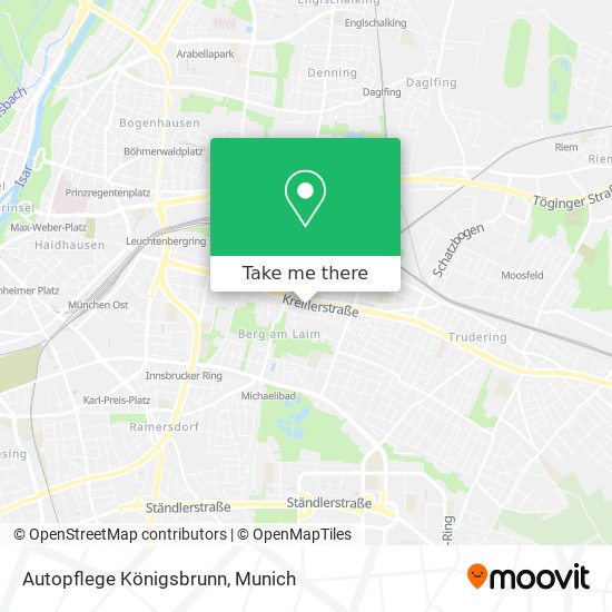 Autopflege Königsbrunn map