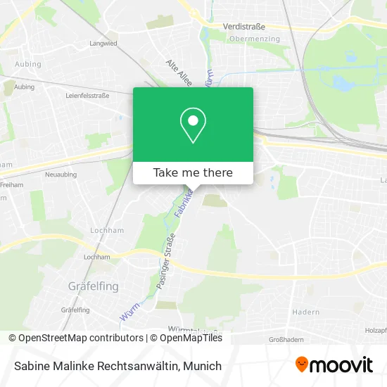 Карта Sabine Malinke Rechtsanwältin