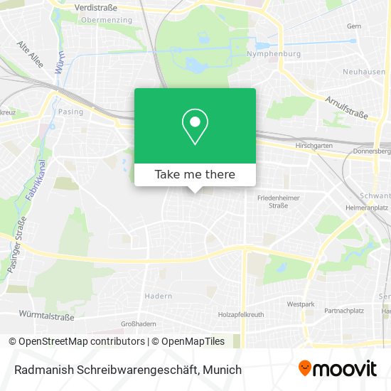 Radmanish Schreibwarengeschäft map