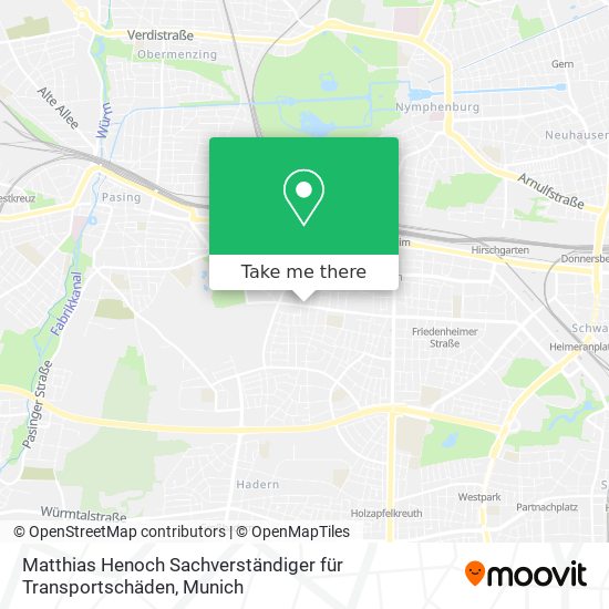 Карта Matthias Henoch Sachverständiger für Transportschäden