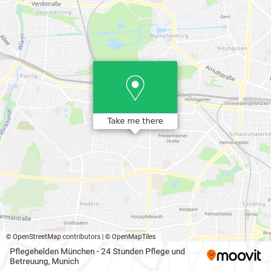 Pflegehelden München - 24 Stunden Pflege und Betreuung map