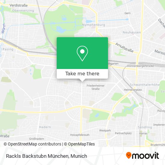 Карта Rackls Backstubn München