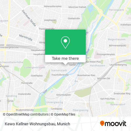 Карта Kewo Kellner-Wohnungsbau