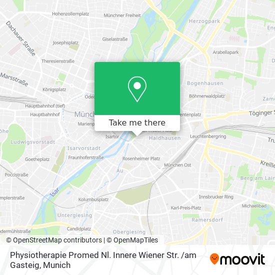 Physiotherapie Promed Nl. Innere Wiener Str. /am Gasteig map