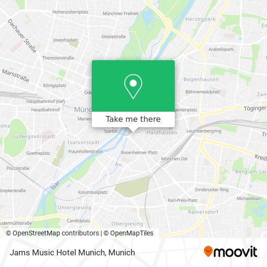 Jams Music Hotel Munich map