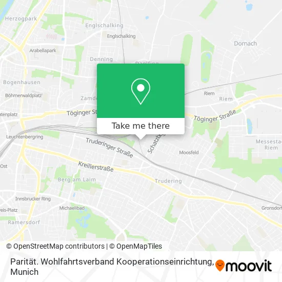 Карта Parität. Wohlfahrtsverband Kooperationseinrichtung