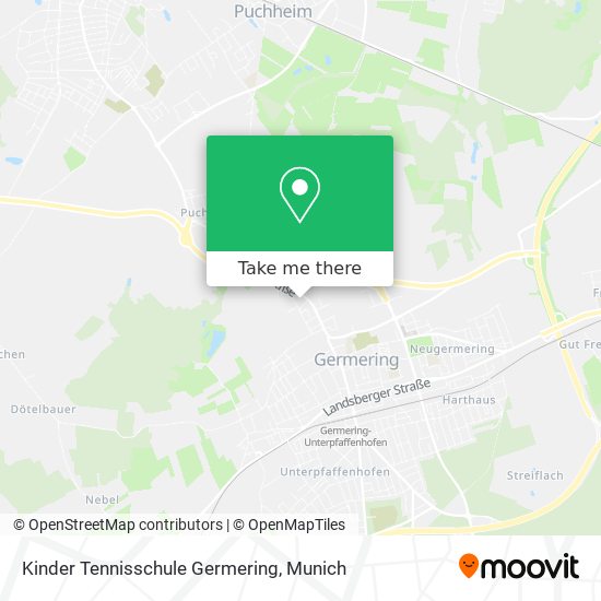Kinder Tennisschule Germering map