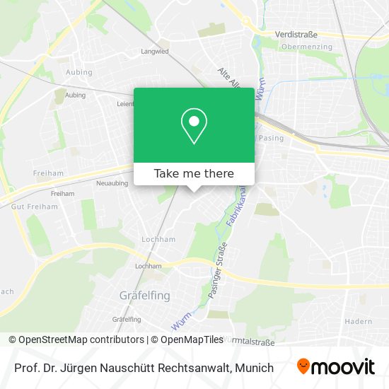 Prof. Dr. Jürgen Nauschütt Rechtsanwalt map