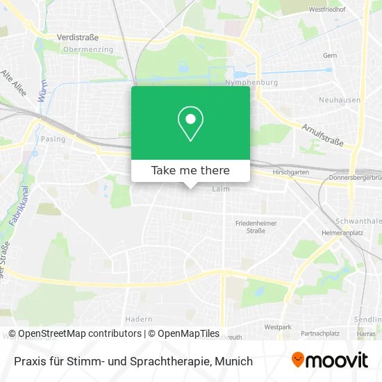 Карта Praxis für Stimm- und Sprachtherapie