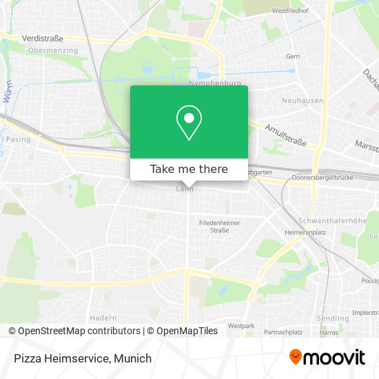 Pizza Heimservice map