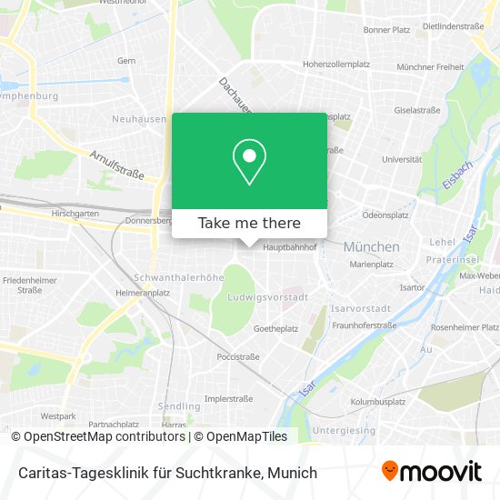 Caritas-Tagesklinik für Suchtkranke map