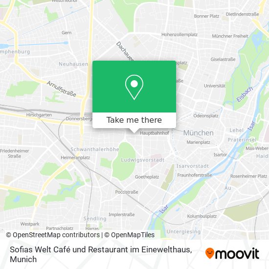 Sofias Welt Café und Restaurant im Einewelthaus map