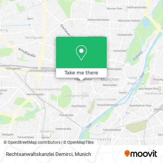 Карта Rechtsanwaltskanzlei Demirci