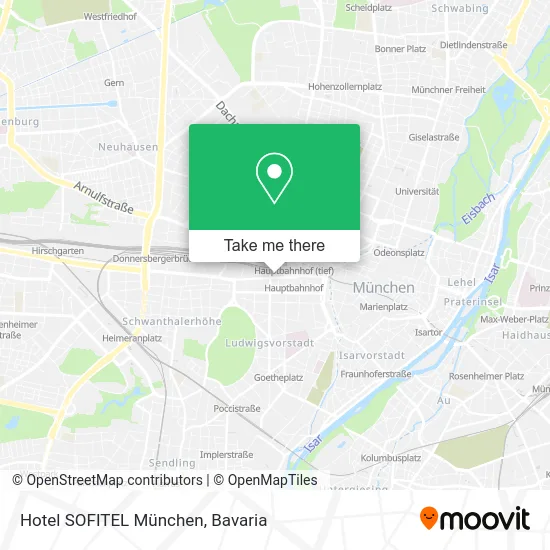 Карта Hotel SOFITEL München