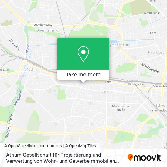 Atrium Gesellschaft für Projektierung und Verwertung von Wohn- und Gewerbeimmobilien map