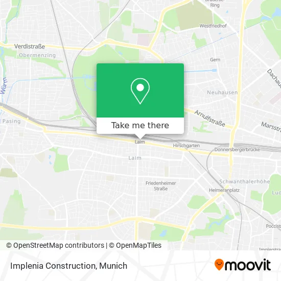 Карта Implenia Construction