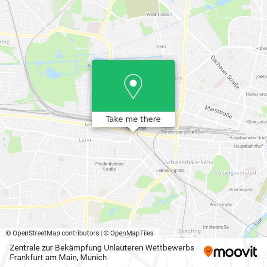 Zentrale zur Bekämpfung Unlauteren Wettbewerbs Frankfurt am Main map