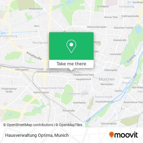 Hausverwaltung Optima map