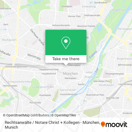 Rechtsanwälte / Notare Christ + Kollegen - München map