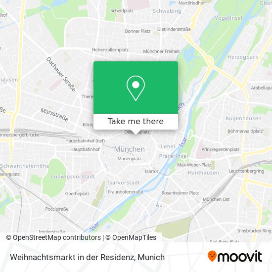 Weihnachtsmarkt in der Residenz map