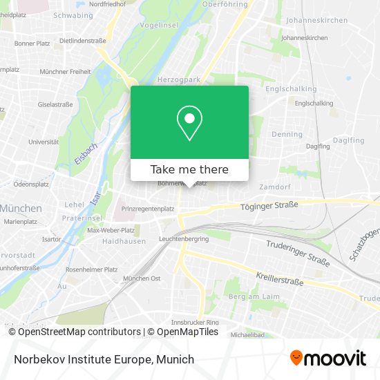 Norbekov Institute Europe map