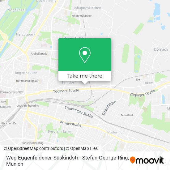 Weg Eggenfeldener-Süskindstr.- Stefan-George-Ring map