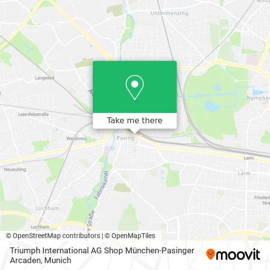 Карта Triumph International AG Shop München-Pasinger Arcaden