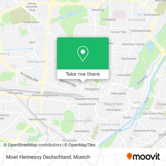 Moet Hennessy Deutschland map