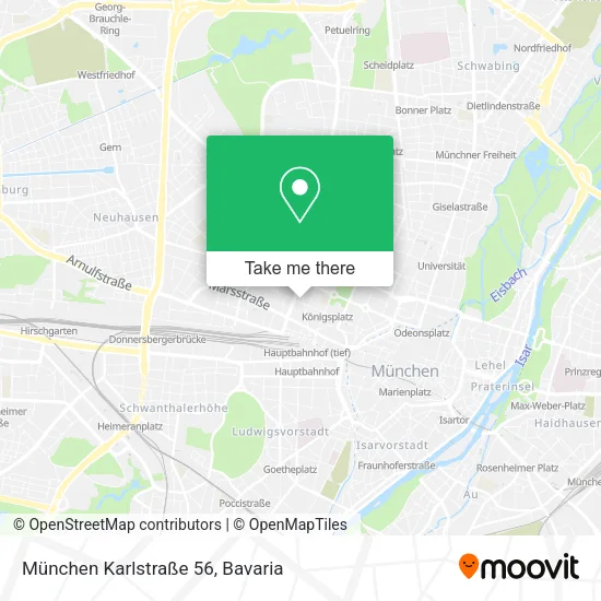Карта München Karlstraße 56