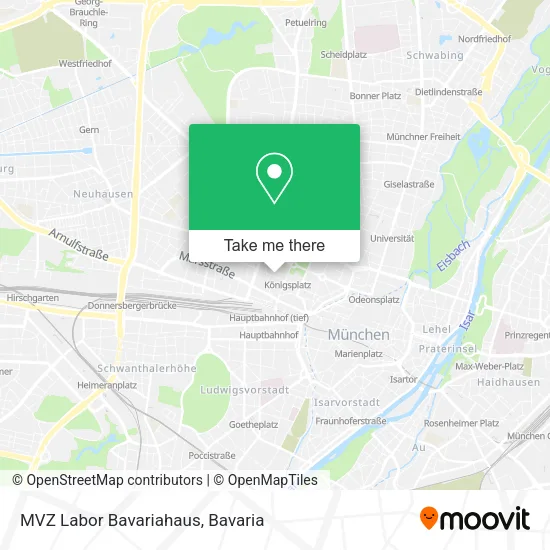 Карта MVZ Labor Bavariahaus