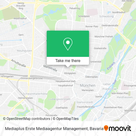 Карта Mediaplus Erste Mediaagentur Management