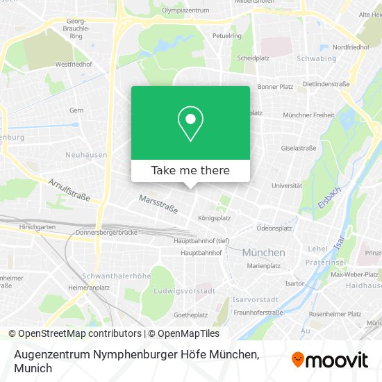 Карта Augenzentrum Nymphenburger Höfe München