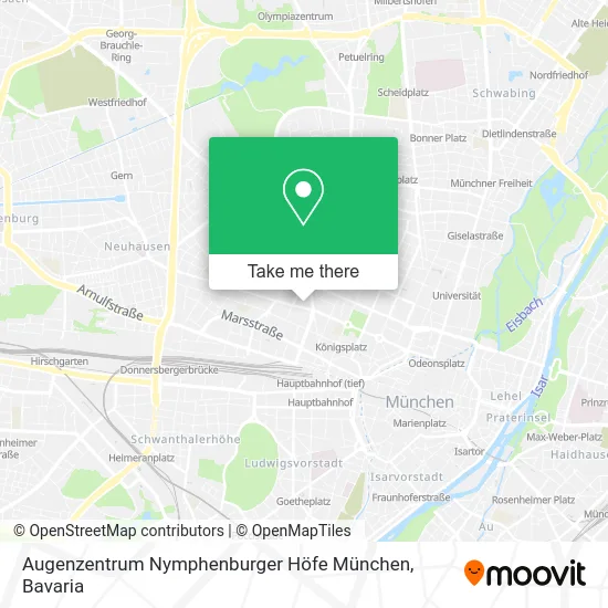 Карта Augenzentrum Nymphenburger Höfe München