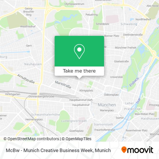 McBw - Munich Creative Business Week map