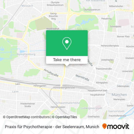 Praxis für Psychotherapie - der Seelenraum map