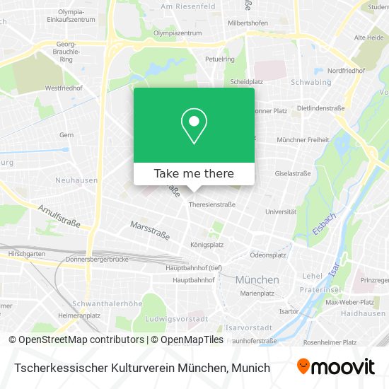 Tscherkessischer Kulturverein München map