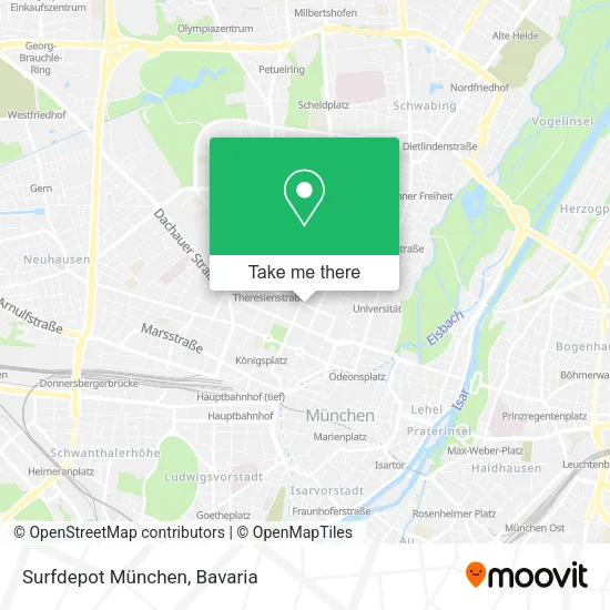 Карта Surfdepot München