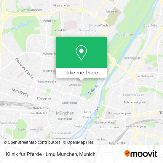 Klinik für Pferde - Lmu München map