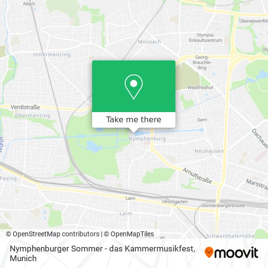 Nymphenburger Sommer - das Kammermusikfest map