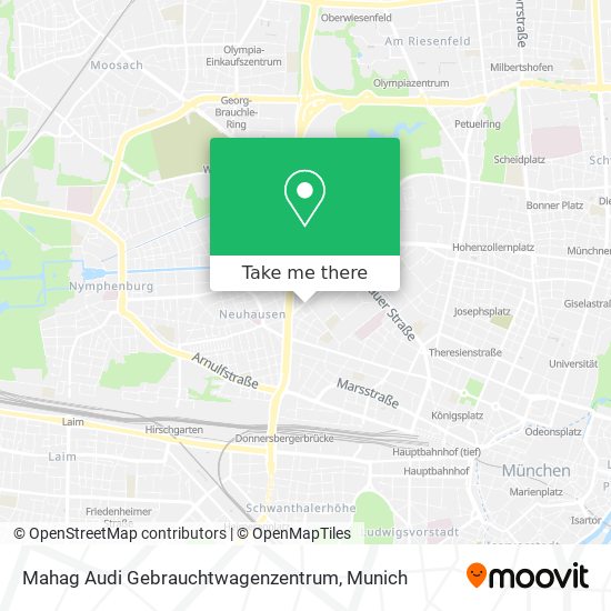 Mahag Audi Gebrauchtwagenzentrum map