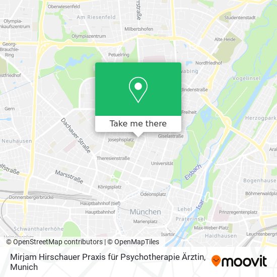 Mirjam Hirschauer Praxis für Psychotherapie Ärztin map