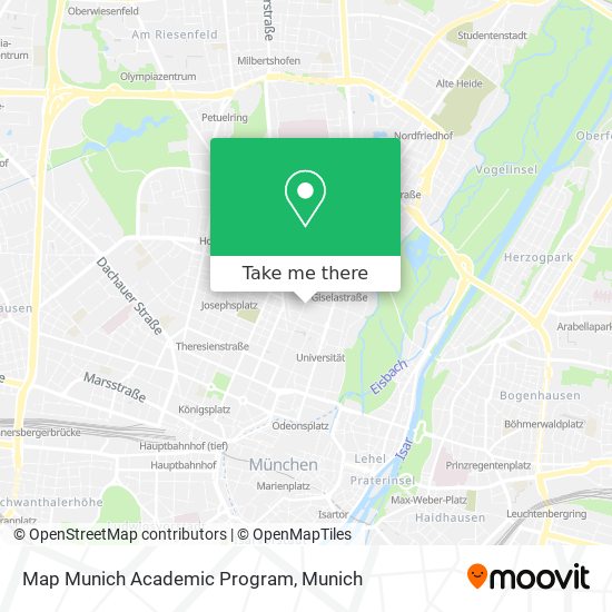 Карта Map Munich Academic Program