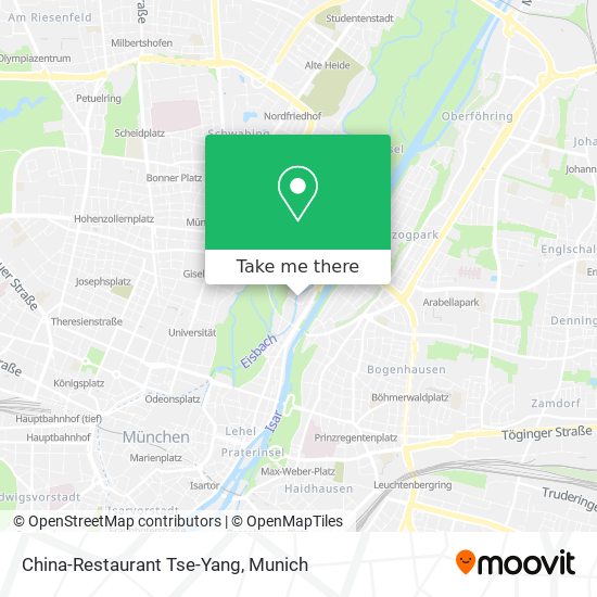 China-Restaurant Tse-Yang map