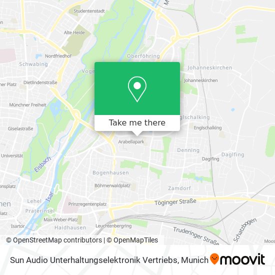 Sun Audio Unterhaltungselektronik Vertriebs map