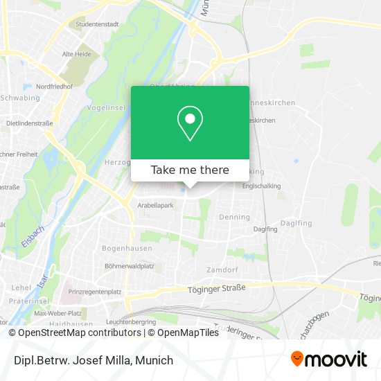 Dipl.Betrw. Josef Milla map