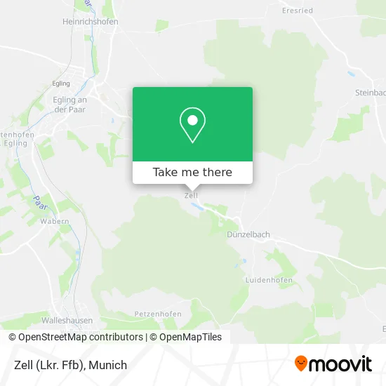 Карта Zell (Lkr. Ffb)