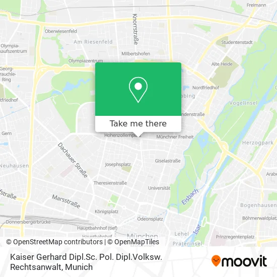 Карта Kaiser Gerhard Dipl.Sc. Pol. Dipl.Volksw. Rechtsanwalt