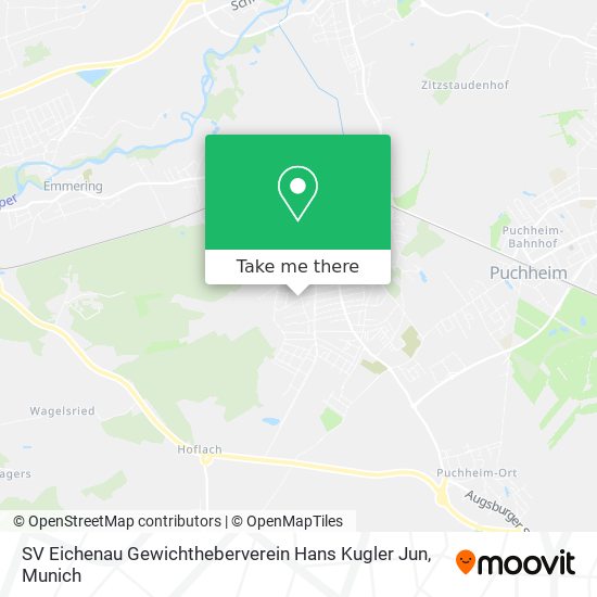 SV Eichenau Gewichtheberverein Hans Kugler Jun map