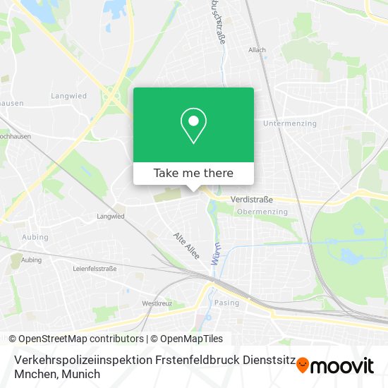 Verkehrspolizeiinspektion Frstenfeldbruck Dienstsitz Mnchen map