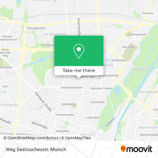 Карта Weg Destouchesstr